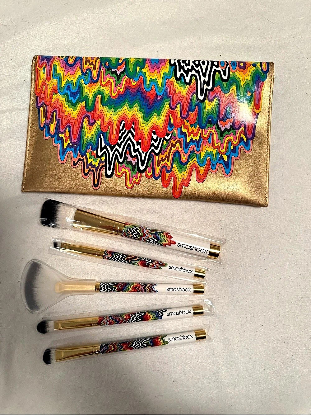 Smashbox Holidaze Artist Brush Set + Clutch – Jen Stark Limited Edition – NEW - Picture 2 of 3